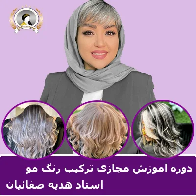 دوره آموزش مجازی 0تا100 ترکیب رنگ مو