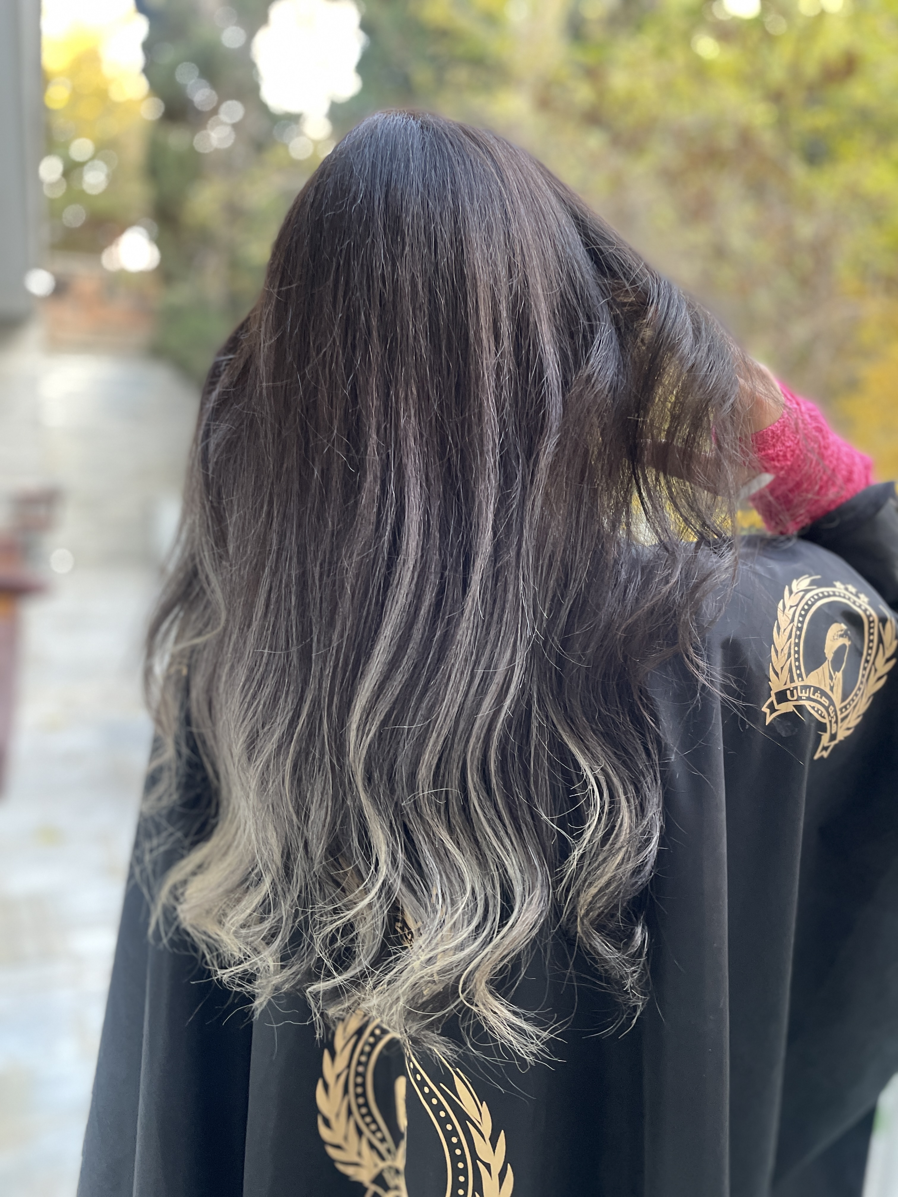 عکس تکنیک آمبره کلاسیک روی موهای بلند