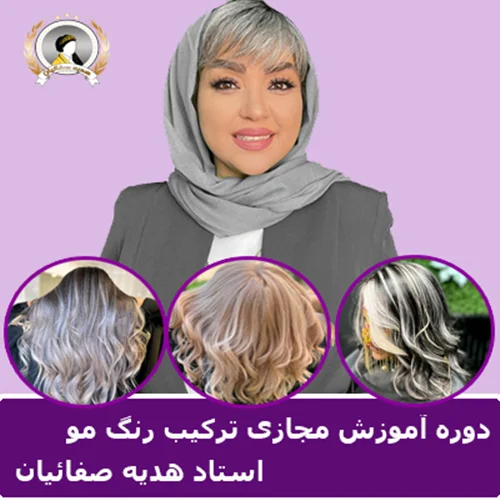 دوره آموزش مجازی 0تا100 ترکیب رنگ مو